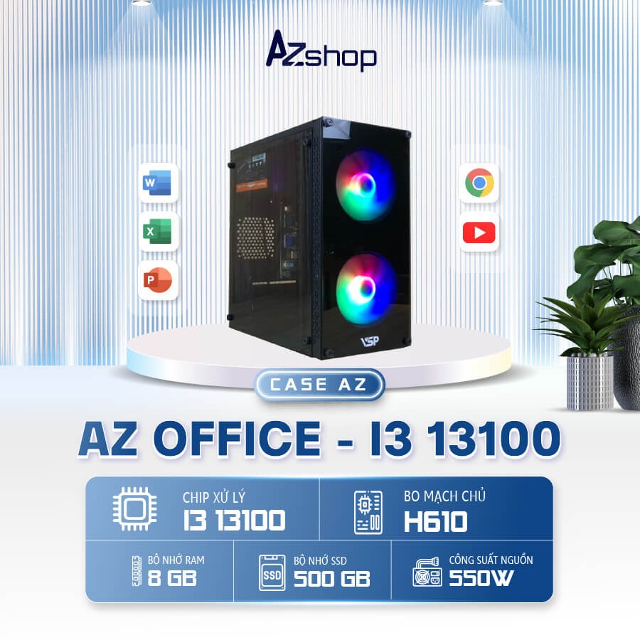 Case AZ OFFICE  Thế hế 12  I3 13100 chưa kèm LCD !