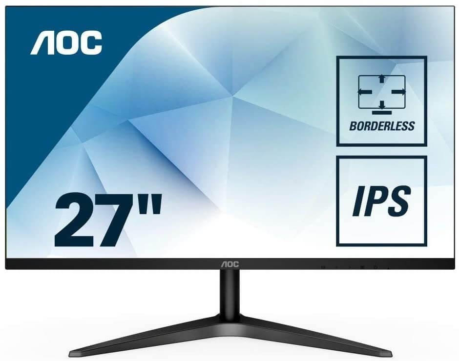 Màn hình AOC 27B1H (27 inch/FHD/IPS/250cd/m²/HDMI+VGA/60Hz/5ms)