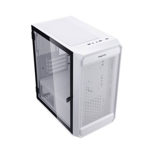 Thùng Máy Case Segotep Artist 2F M-ATX - màu trắng / màu hồng -  Tặng Kèm 2 Fan RGB