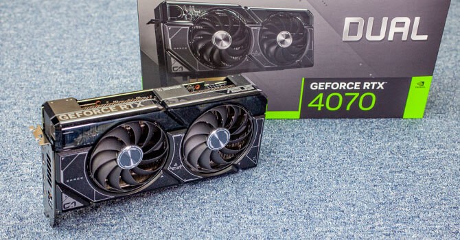VGA ASUS DUAL RTX 4070 12G (12GB GDDR6X,192-bit, HDMI +DP, 1x8-pin)