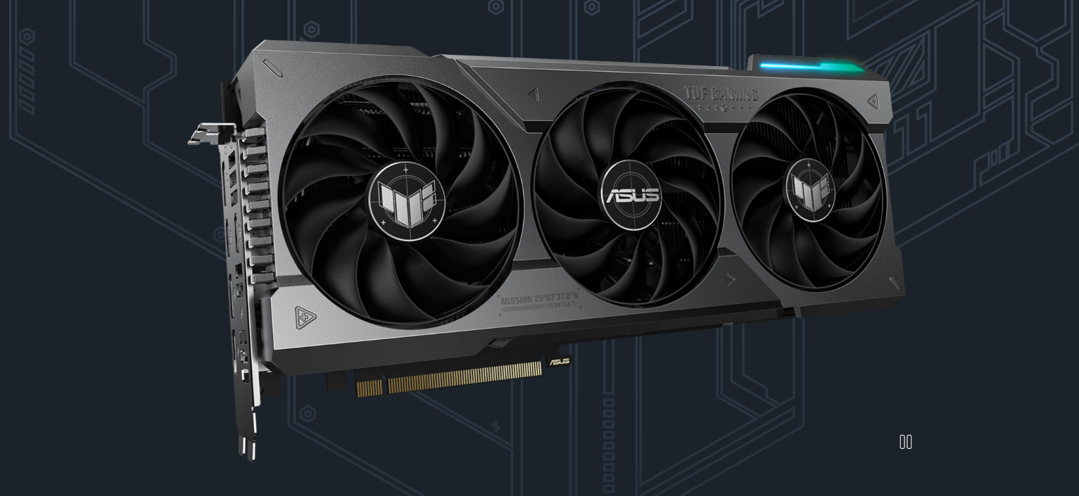 VGA Asus RTX 4070 TUF Gaming OC 12GB 3 Fan