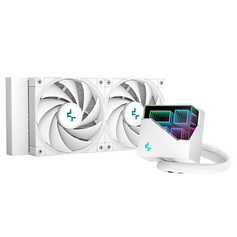Tản Nhiệt Nước CPU Deepcool LT520  - Perfotmance (2 fan 12cm), Màu Trắng