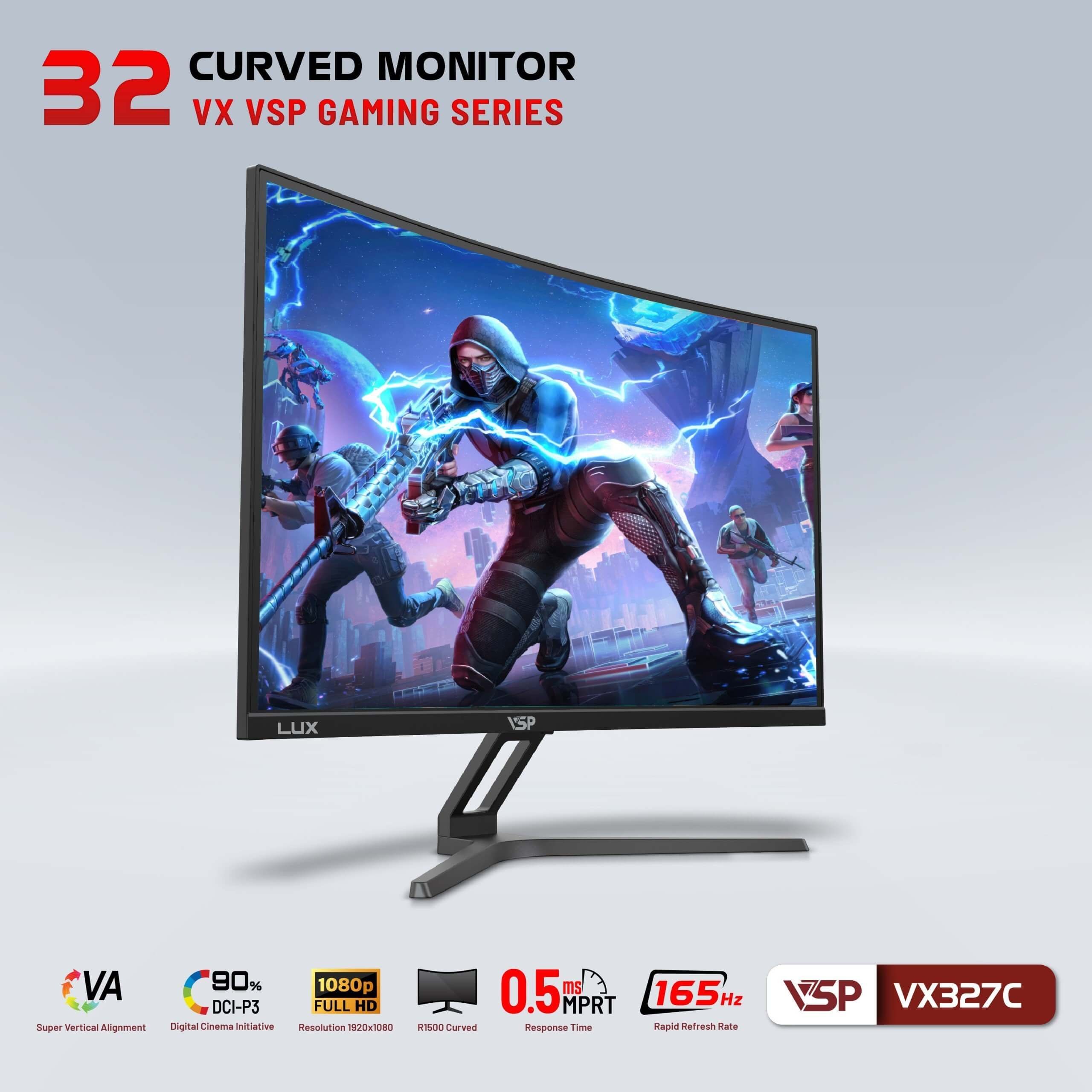 Màn Hình Cong VSP VX327C Gaming