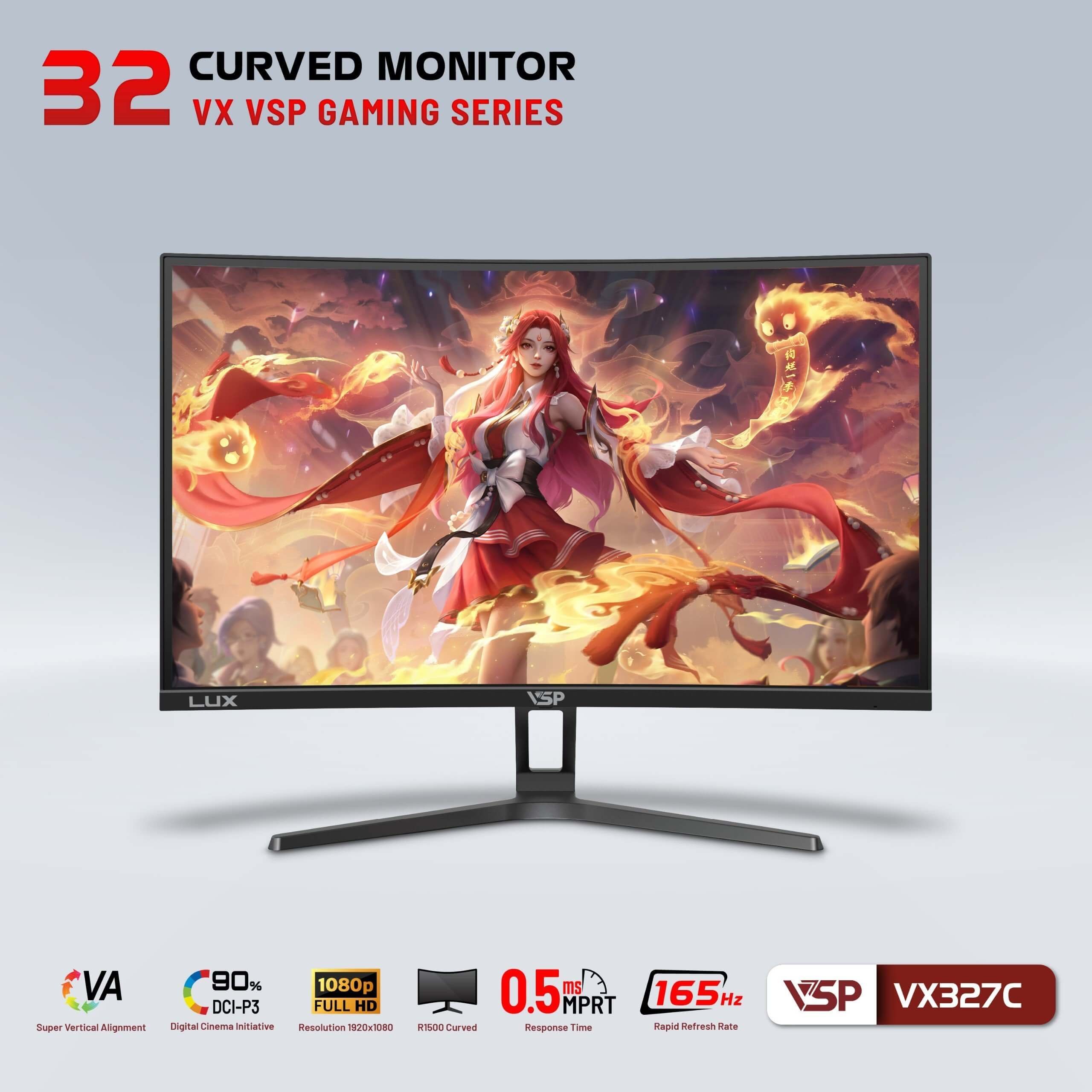 Màn Hình Cong VSP VX327C Gaming