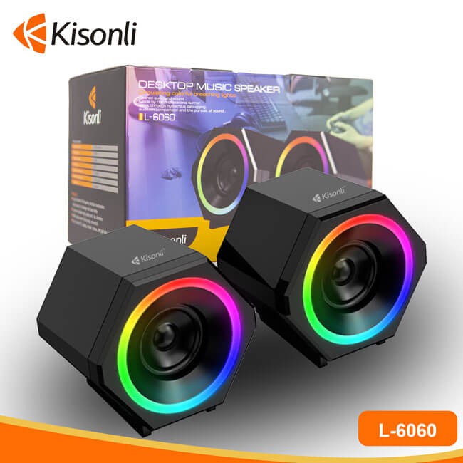 Loa vi tính 2.0 Kisonli L-6060 LED