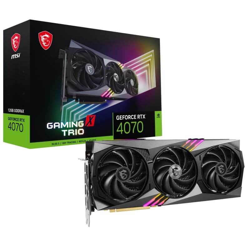VGA MSI RTX 4070 GAMING X TRIO 12G