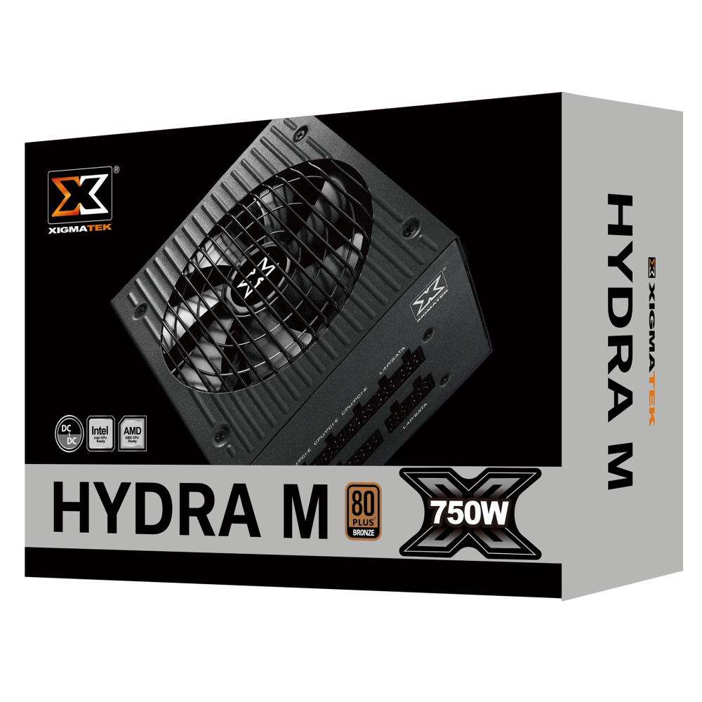 Nguồn Cao cấp XIGMATEK HYDRA M 750 (EN44221) - 80PLUS BRONZE, 100% CÁP RỜI