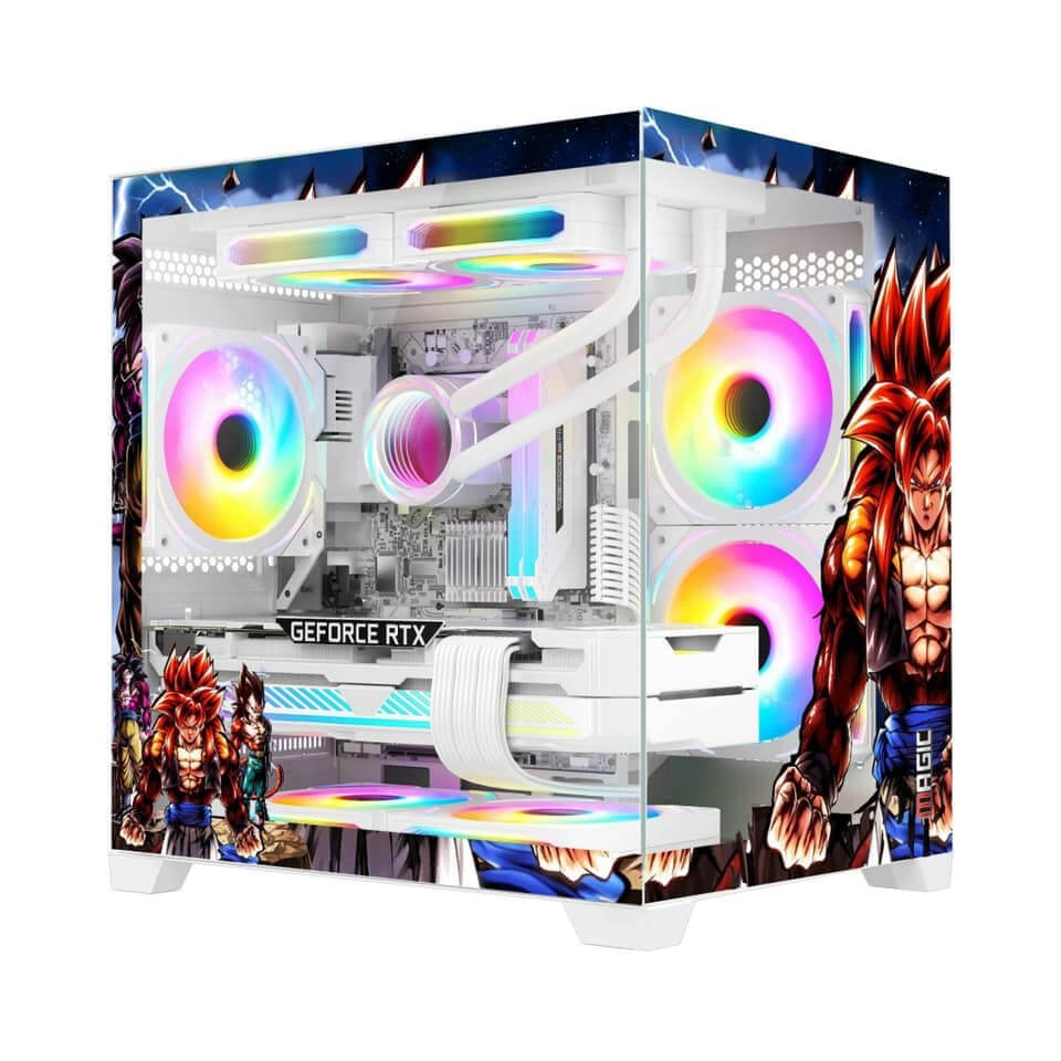 Case Magic Aqua-M Ultra kính vô cực in hình 3D màu trăng
