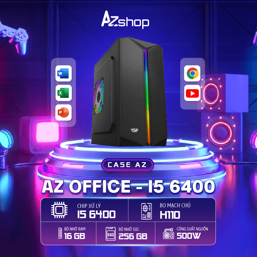 Case AZ OFFICE  Thế hế 6  I5 6400 Chưa kèm LCD !