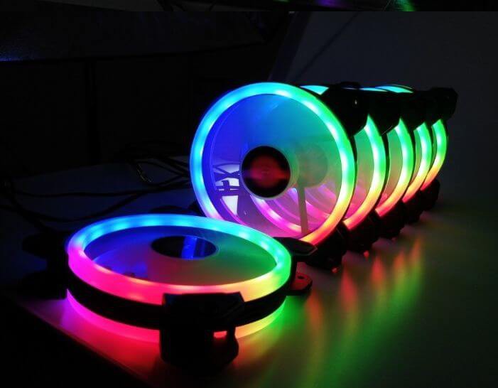 Fan Coolmoon V1 led RGB Digital 16 triệu màu, Bảo hành 3 tháng