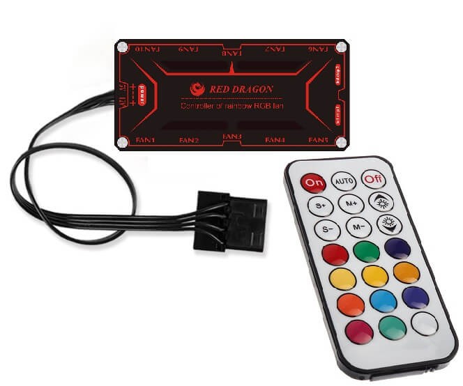 Bộ HUb + bảng điều khiển cho fan Case RGB