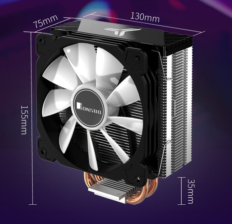 Tản nhiệt khí CPU RGB Jonsbo CR-1000 Led RGB, Bảo hành 3 tháng