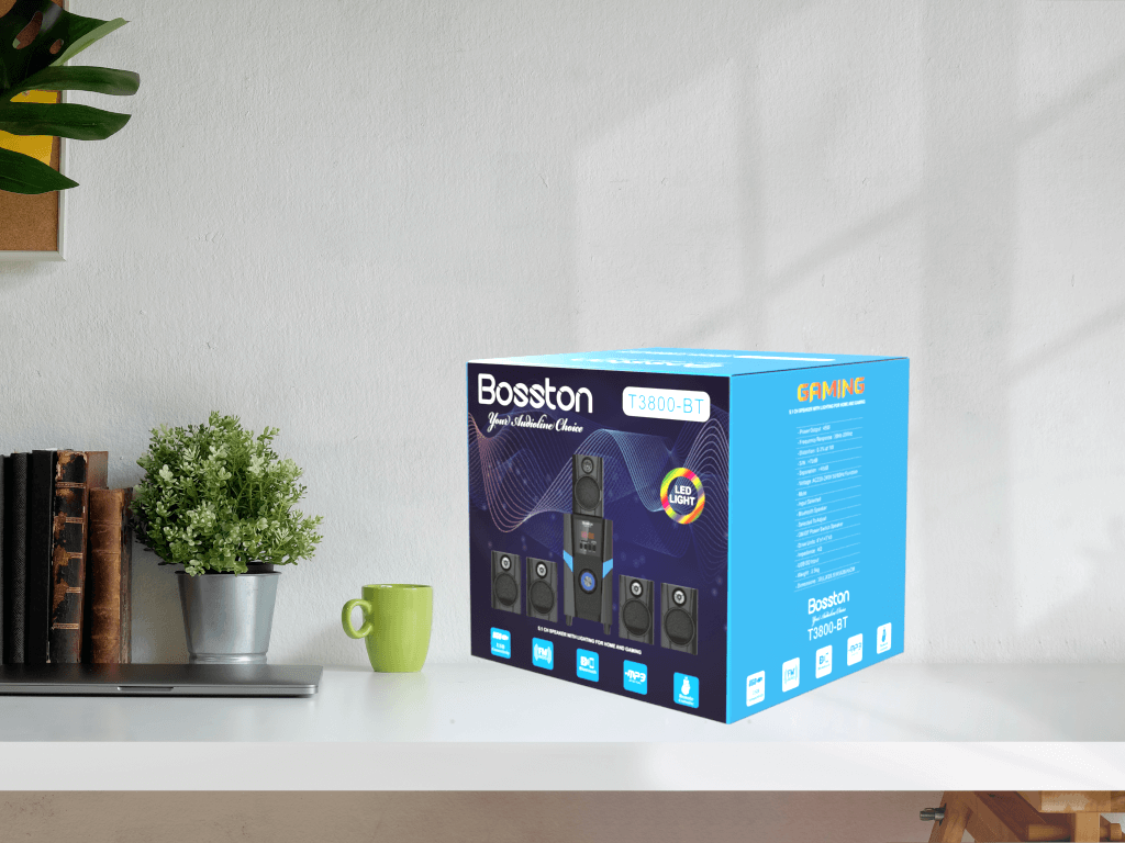 Loa vi tính Bosston bluetooth 5.1 T3800-BT, Bảo hành 12 tháng