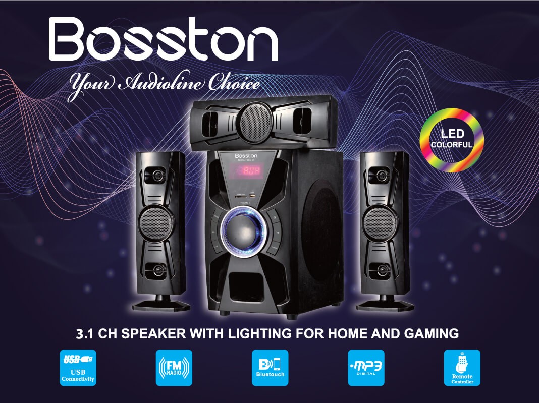 Loa vi tính Bosston bluetooth 3.1 T3900-BT, Bảo hành 12 tháng