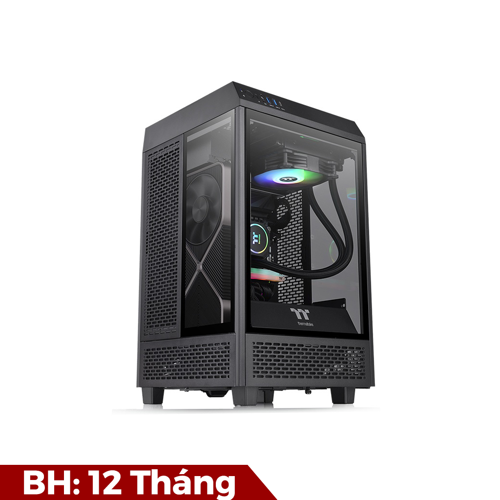 Thùng máy Case Thermaltake The Tower 100 Mini Chassis (black / white)