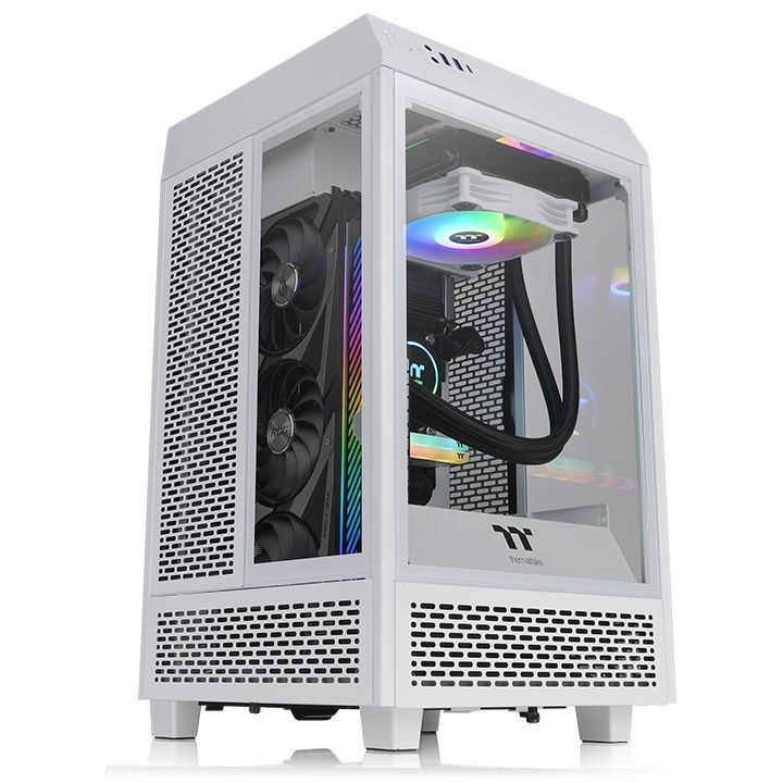 Thùng máy Case Thermaltake The Tower 100 Mini Chassis (black / white)