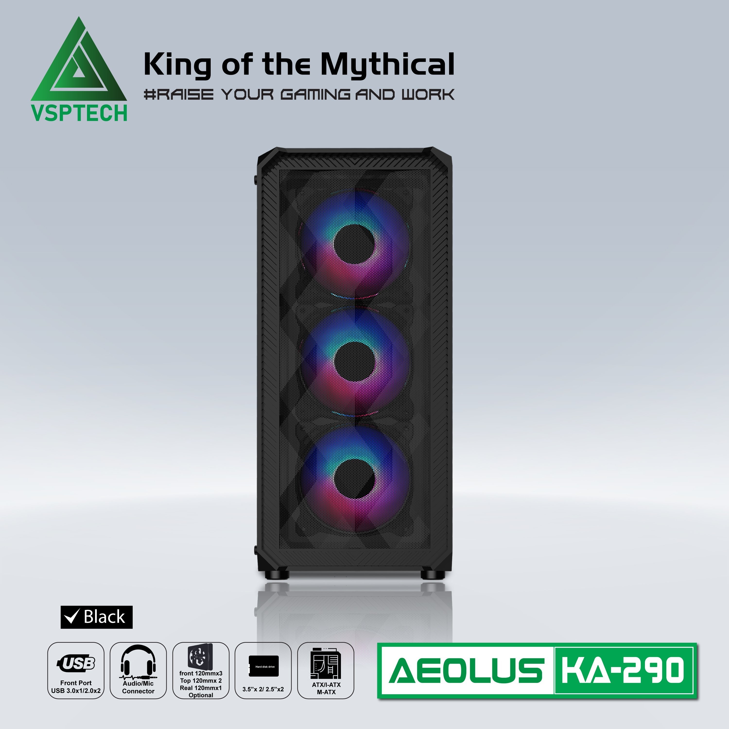 Thùng máy Case VSPTech KA-290