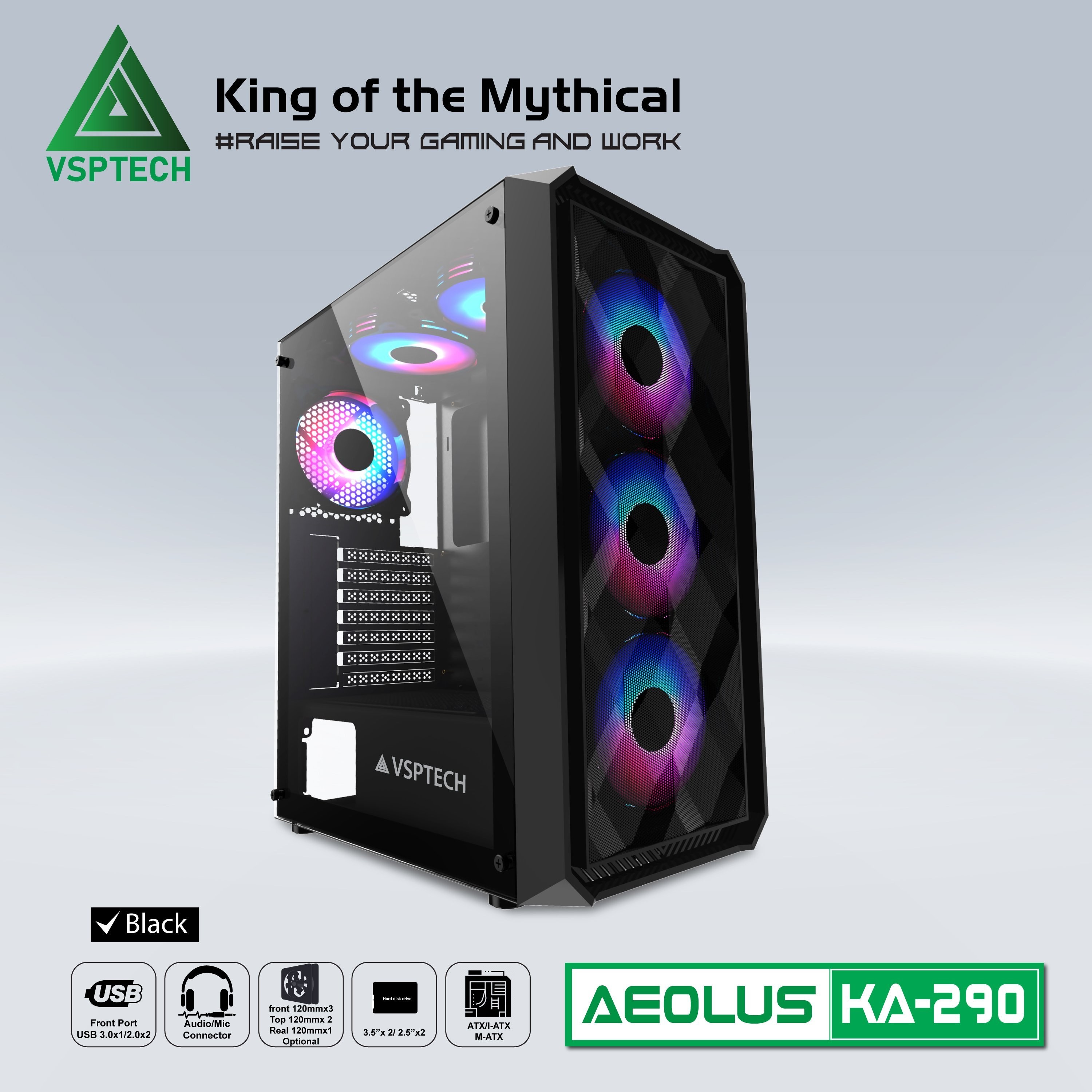 Thùng máy Case VSPTech KA-290